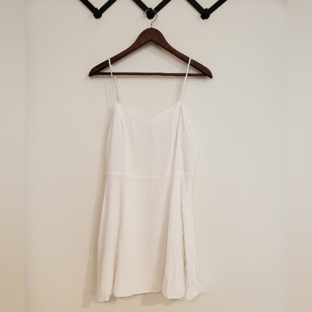 White mini dress